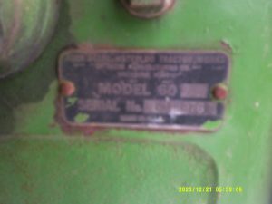 JOHNDEERE60TRACTORL1234